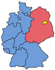 Eine Deutschlandkarte.