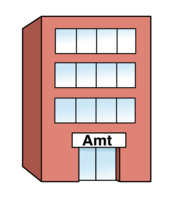 Ein Amtsgebäude.