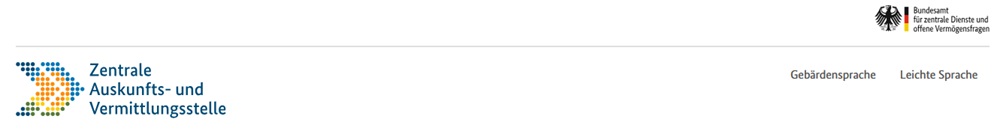 Die Kopfzeile dieser Website.